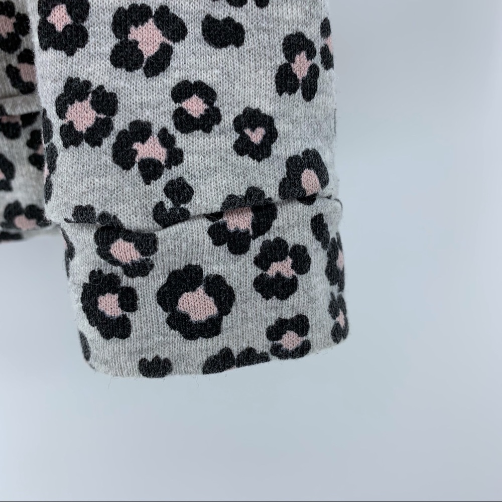 Gymboree girls' gray/pink zippered hoodie, S 5/6 - Picture 6 of 9
